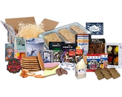 Hollandse Lekkernijen XL - Cadeaupakket met Snoep, Koek, Chocola en Hollandse cadeautjes - Holland souvenir - Snoeppakket - Venco - stroopwafels - Holland pakket