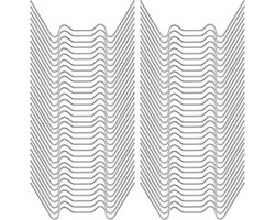Hollow Chamber Plate Clips voor Kassen - 100 Stuks Rvs Klemmen voor Glazen Huizen en Tuinbouwaccessoires