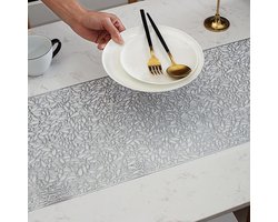 Hollow Table Runner Non-Slip Decorative PVC Table Mats Placemat Heat Resistant Mats for Home Party Kitchen Dining Room - ShopVlot