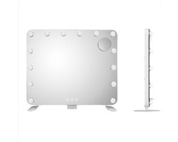 Hollywood Spiegel Met Verlichting - Hollywood Mirror Met 3 Kleurtemperaturen - Kaptafel Verlichting Dimbaar Met Smart Touch