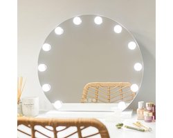 Hollywood Spiegel Met Verlichting - Make-Up Spiegel Met Licht 12 LED, Vanity Mirror 3 Modi, Touch Control, Led Spiegel, Hollywood Mirror