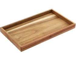 HOLM Houten Dienblad – Serveerblad & Keukentray – Voor Organiseren van Olie, Kruiden & Snacks – Acaciahout – FSC Gecertificeerd – 35 x 20 x 3 cm – Hout
