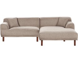HOLT - Hoekbank - Taupe - Linkszijdig - Polyester