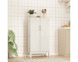 HOLTICO – Multikast – Vrijstaand, verstelbare planken, gouden poten – Voor keuken, bad, woon-, slaap-, eetkamer en garage