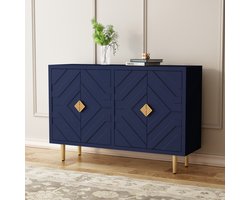 HOLTICO - Opbergcollectie - Dressoir - Voorzien van vier deuren - Ruime bergruimte - Multifunctioneel voor woonkamer, keuken en slaapkamer