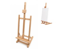 Hölven Schildersezel Hout – Tafelezel Tafelmodel – tot 61 CM Canvas - Inklapbaar