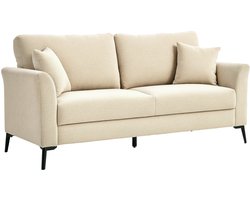 HOMCOM 2-zitsbank - polyester/schuim - 179x80x89 cm - beige