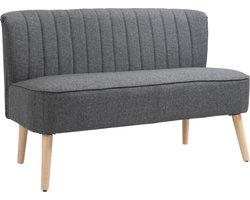 HOMCOM 2-zitsbank - zachte bekleding - duurzaam - stevig