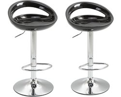 HOMCOM-Barkruk-ABS-46x41x96cm-Zwart