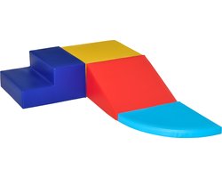 HOMCOM bouwstenenset - 4-delige set - schuimstof - voor kinderen van 1 tot 3 jaar