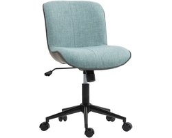 HOMCOM-Bureaustoel-Linnen (100% polyester)-47x60x89cm-Groen