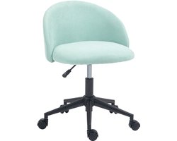 HOMCOM-Bureaustoel-Polyester-56x59,5x75,5cm-Groen