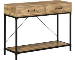 HOMCOM Consoletafel met 2 lades 837-177