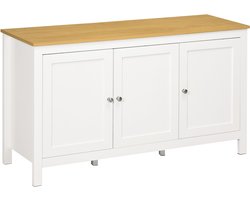 HOMCOM Dressoir - Hout - 120x40x70cm - Wit