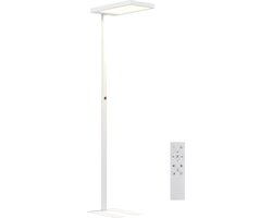 Homcom Floor Lamp-Metaal, Kunststof-60L x 32B x 196H cm-Wit