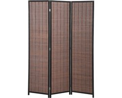 HOMCOM Kamerscherm - Bamboe - 135x1,7x180cm - Bruin