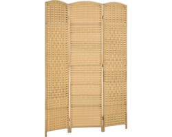 HOMCOM-kamerverdeler-polypropyleen-135x1,7x180cm-natuurlijk hout