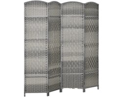 HOMCOM-kamerverdeler-polypropyleen-180x1,7x180cm-grijs