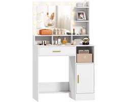 HOMCOM-kaptafel-80x40x135cm-kunststof-wit