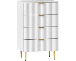 HOMCOM ladekast - MDF - 60x40x96cm - Wit