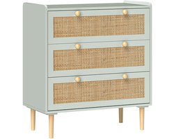HOMCOM ladekast - MDF - 80L x 40B x 87,5H cm - groen