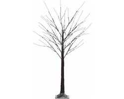 HOMCOM-Light Up Tree-PP-22x22x150cm-Bruin