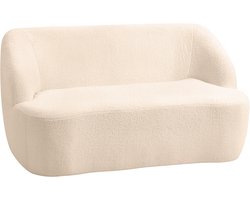 HOMCOM-Loveseat-142x85x73.5cm-Toulette stof-Beige