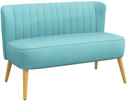 Homcom Loveseat-Polyester-117L x 56,5B x 77H cm-Groen