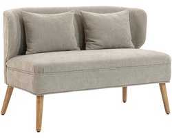 Homcom Loveseat-Polyester-117L x 65B x 78,5H cm-Beige