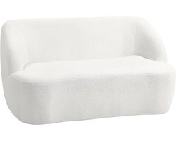 HOMCOM Loveseat-Viles-142L x 85B x 73,5H cm-Cremeweiß