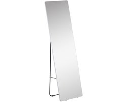 HOMCOM make-up spiegel - glas - aluminiumlegering - zilver