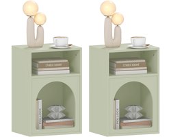 HOMCOM-Nachtkastje-MDF-40x30x60cm-Groen
