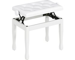 HOMCOM-Pianobank-PU-64x35x55cm-Wit