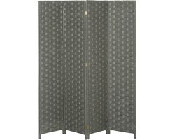 HOMCOM-Privacyscherm-Papier-159,5x169,5x1,6cm-Grijs