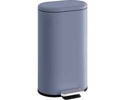 HOMCOM-prullenbak-PP-36,5x31x61cm-grijs