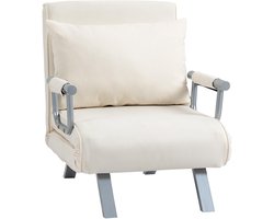 HOMCOM - Relaxfauteuil - Ligfunctie - Gestoffeerd - instelbaar