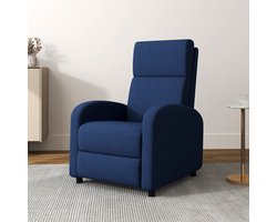 HOMCOM-Relaxfauteuil-Polyester-64x86x102cm-Blauw