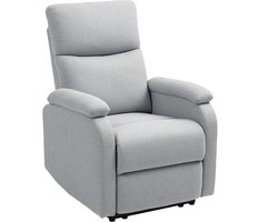 HOMCOM - Relaxfauteuil - Verstelbare rugleuning - Grijs