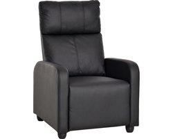 HOMCOM Relaxstoel ruststoel stoel tv-stoel met ligfunctie kunstleer 2 kleuren NI-QRTT-FESQ