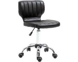 HOMCOM-Salonkruk-Staal-45x47x87cm-Zwart