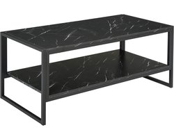 HOMCOM-Salontafel-Hout-106x50x47cm-Zwart