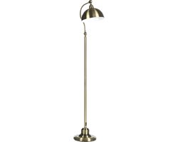 HOMCOM staande lamp - verstelbare hoek - vintage design - brons