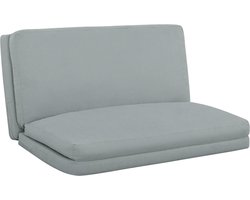 HOMCOM-Staande stoel-137,5x85,5x74cm-Linnenlook stof (100% polyester)-Lichtgrijs