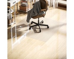 HOMCOM Stoelmat Kunststof 120L x 120B x 1H cm Transparant