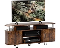 HOMCOM-TV-meubel-120x39,5x52cm-Panneaux de particules-Marron