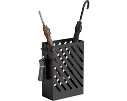 HOMCOM Umbrella Rack-Stahl-28L x 14B x 41H cm-Schwarz