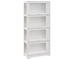 HOMCOM-vitrinekast-MDF-59x30x139cm-wit