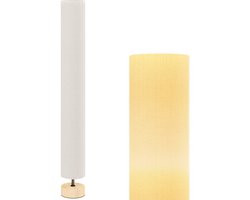 HOMCOM vloerlamp - linnen - 15x15x120cm - beige