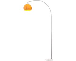Homcom Vloerlamp-Metaal-26L x 90B x 180H cm-Oranje