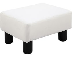 HOMCOM voetenbank - afveegbaar - 40L x 30B x 24H cm - wit